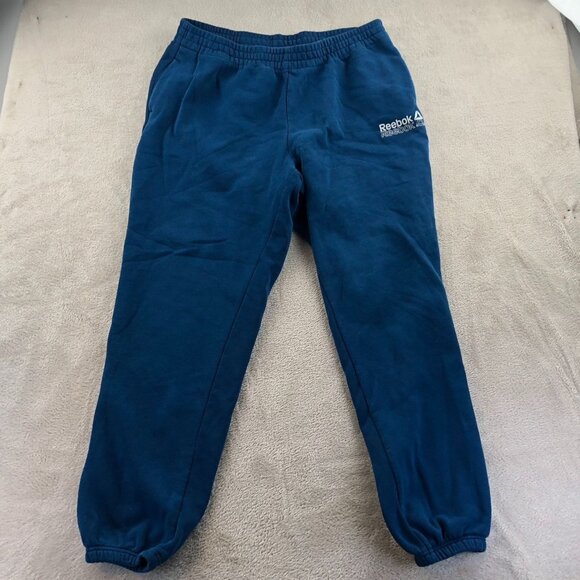 Reebok Men Jogger Pants Size XL Blue Pull On Sweatpants Elastic Waist Activewear - Picture 10 of 11